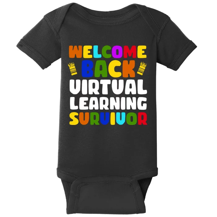 Welcome Back To School Virtual Learning Survivor Baby Bodysuit