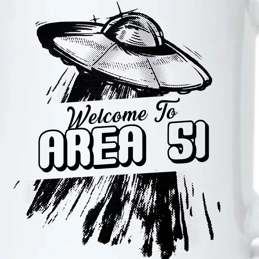 Welcome To Area 51 Black Color Changing Mug