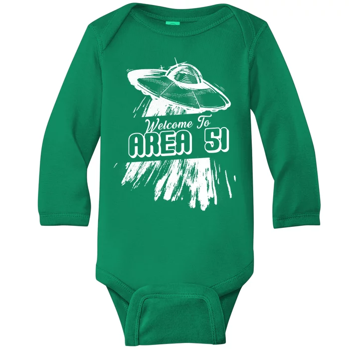 Welcome To Area 51 Baby Long Sleeve Bodysuit