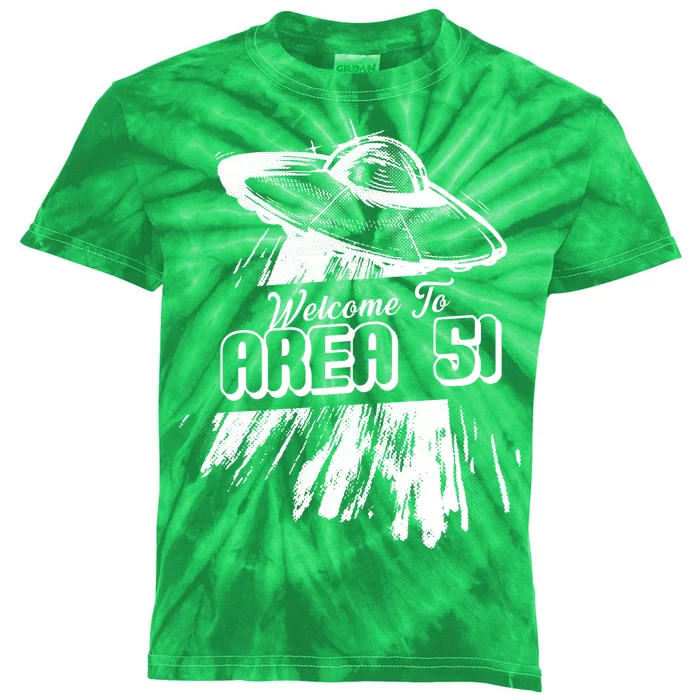 Welcome To Area 51 Kids Tie-Dye T-Shirt