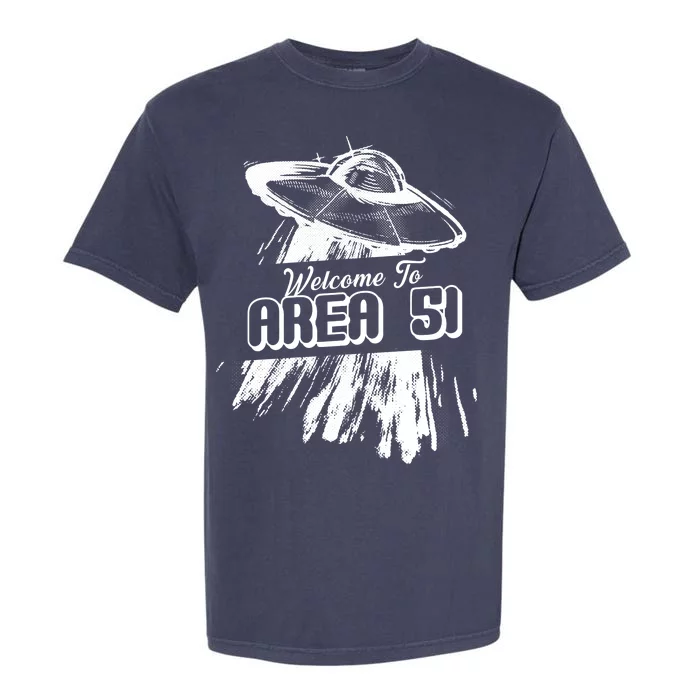 Welcome To Area 51 Garment-Dyed Heavyweight T-Shirt