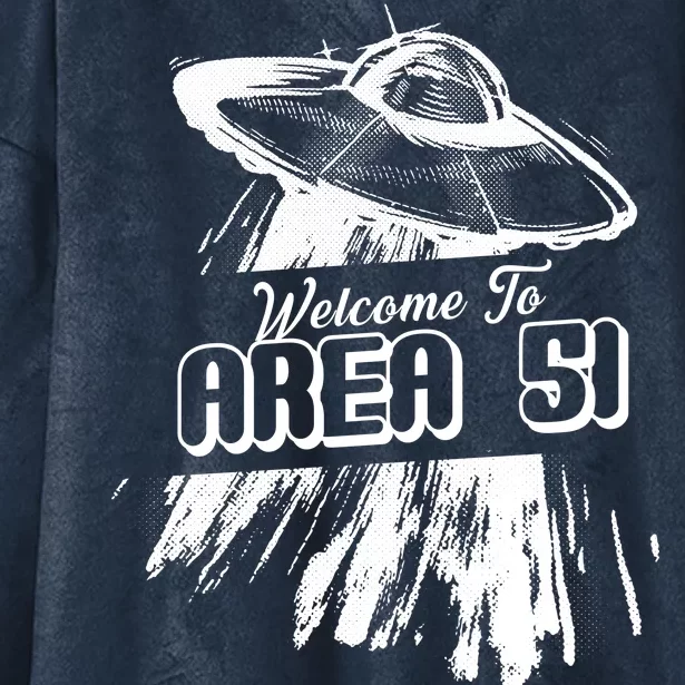 Welcome To Area 51 Hooded Wearable Blanket