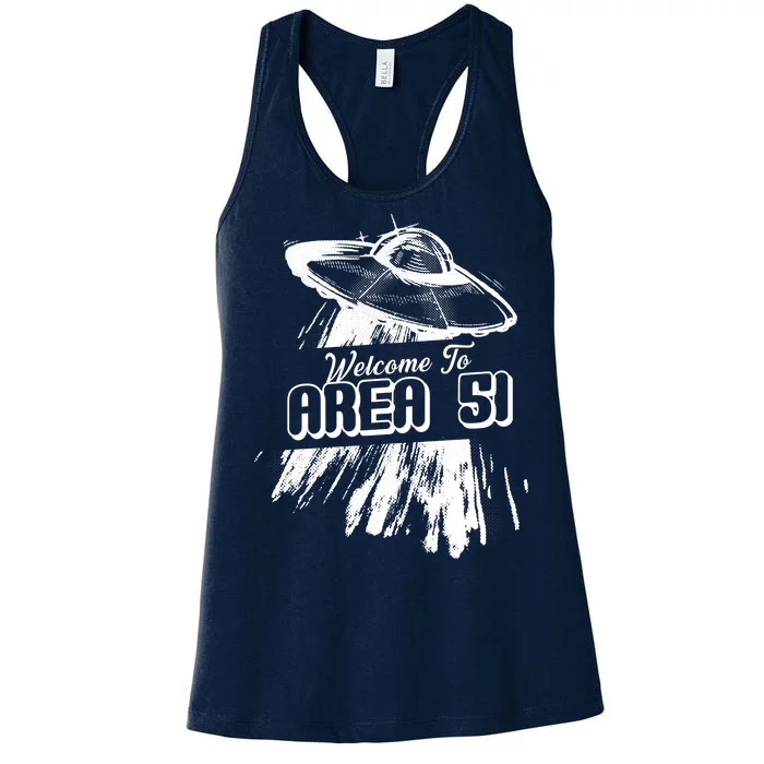 Welcome To Area 51 Women's Racerback Tank