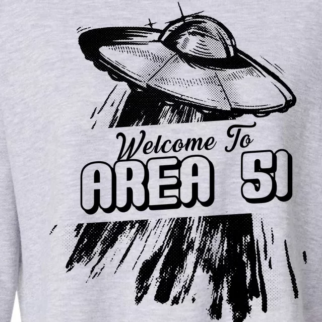 Welcome To Area 51 Cropped Pullover Crew