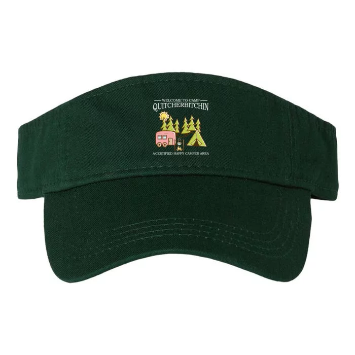 Welcome To Camp Quitcherbitchen Valucap Bio-Washed Visor