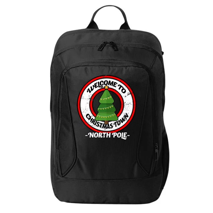 Welcome To Christmas Town North Pole City Backpack