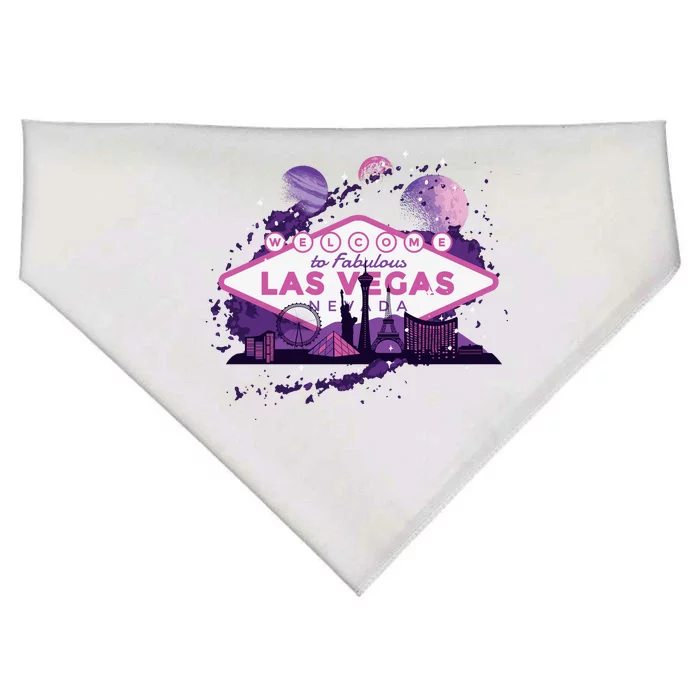 Welcome To Fabulous Las Vegas USA-Made Doggie Bandana