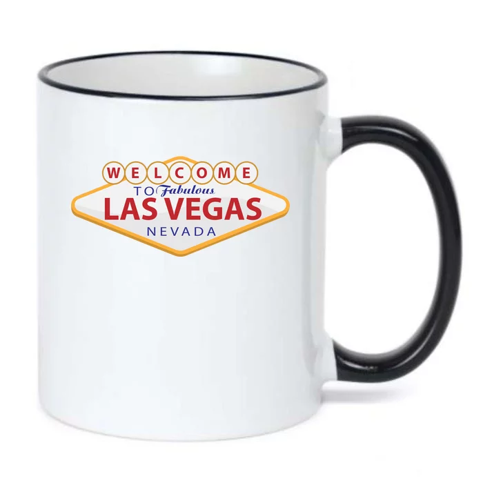 Welcome To Fabulous Las Vegas Sign Black Color Changing Mug