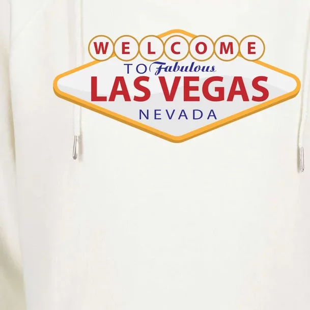 Welcome To Fabulous Las Vegas Sign Womens Funnel Neck Pullover Hood