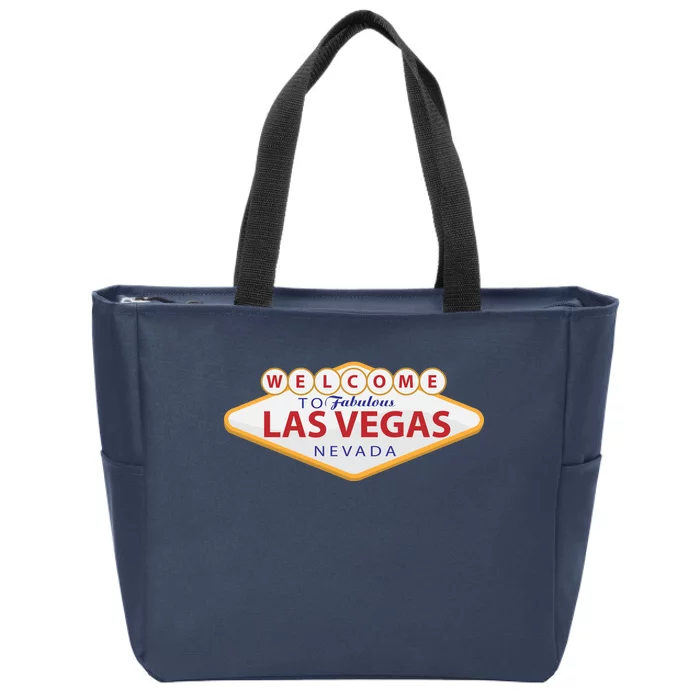 Welcome To Fabulous Las Vegas Sign Zip Tote Bag