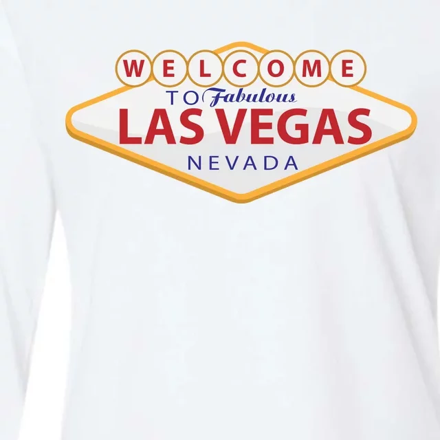 Welcome To Fabulous Las Vegas Sign Womens Cotton Relaxed Long Sleeve T-Shirt