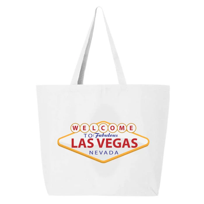 Welcome To Fabulous Las Vegas Sign 25L Jumbo Tote