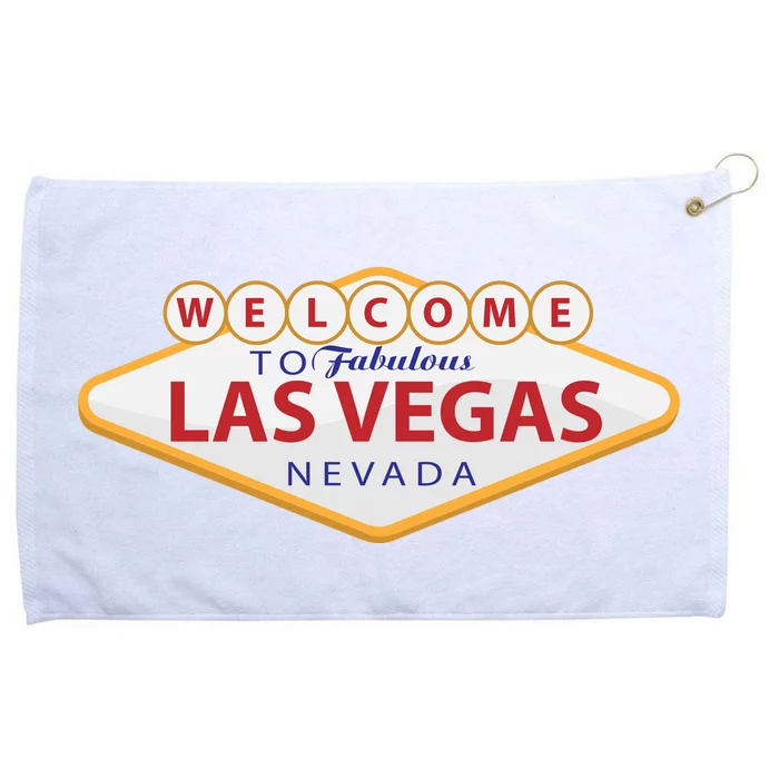 Welcome To Fabulous Las Vegas Sign Grommeted Golf Towel