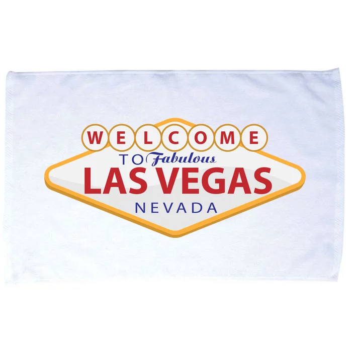 Welcome To Fabulous Las Vegas Sign Microfiber Hand Towel