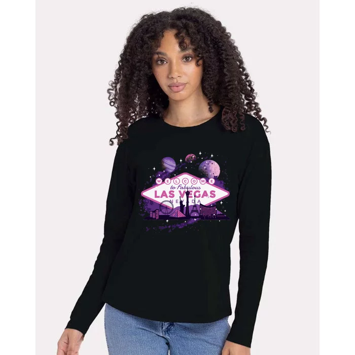 Welcome To Fabulous Las Vegas Universe Womens Cotton Relaxed Long Sleeve T-Shirt