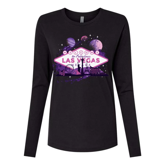 Welcome To Fabulous Las Vegas Universe Womens Cotton Relaxed Long Sleeve T-Shirt