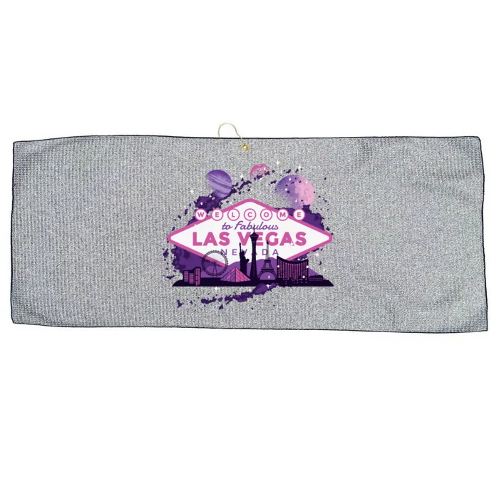 Welcome To Fabulous Las Vegas Universe Large Microfiber Waffle Golf Towel