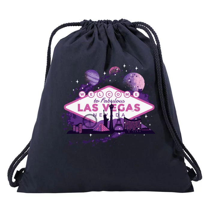 Welcome To Fabulous Las Vegas Universe Drawstring Bag