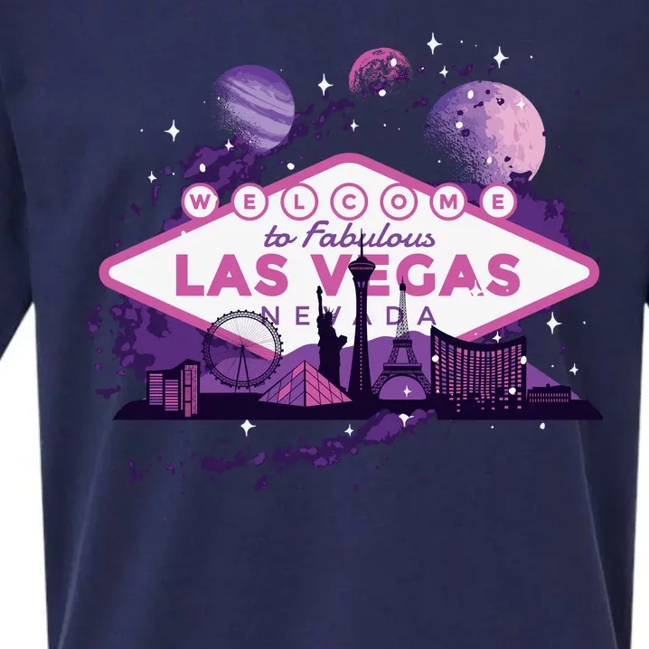 Welcome To Fabulous Las Vegas Universe Sueded Cloud Jersey T-Shirt