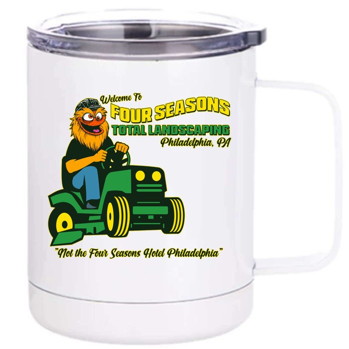 Welcome To Four Season Total Landscaping Philadelphia Front & Back 12oz Stainless Steel Tumbler Cup