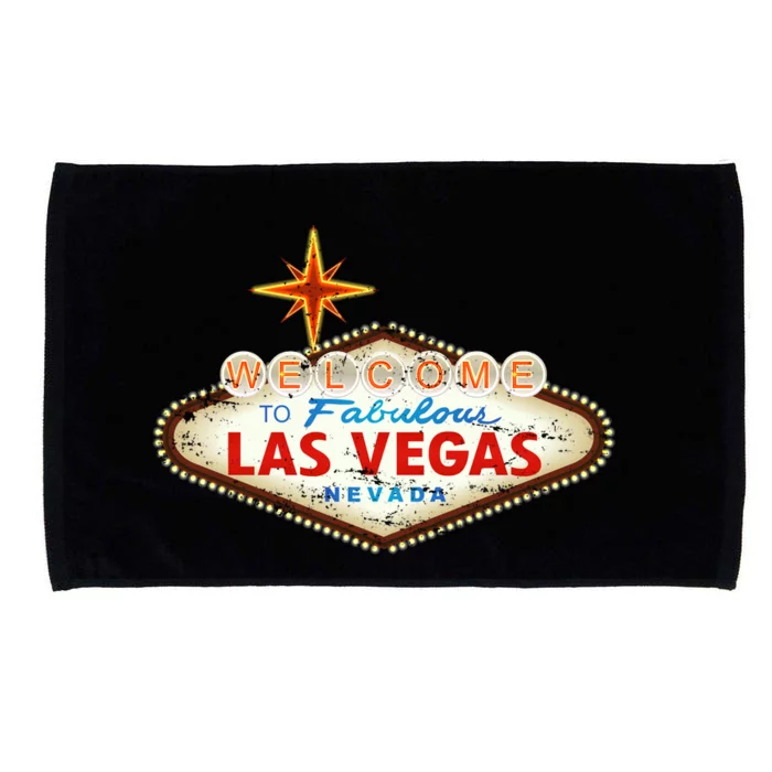 Welcome to Las Vegas Classic Sign Microfiber Hand Towel