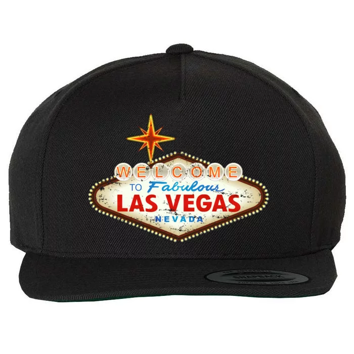 Welcome to Las Vegas Classic Sign Wool Snapback Cap