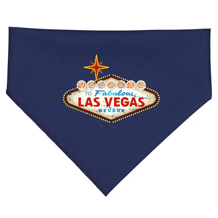 Welcome to Las Vegas Classic Sign USA-Made Doggie Bandana