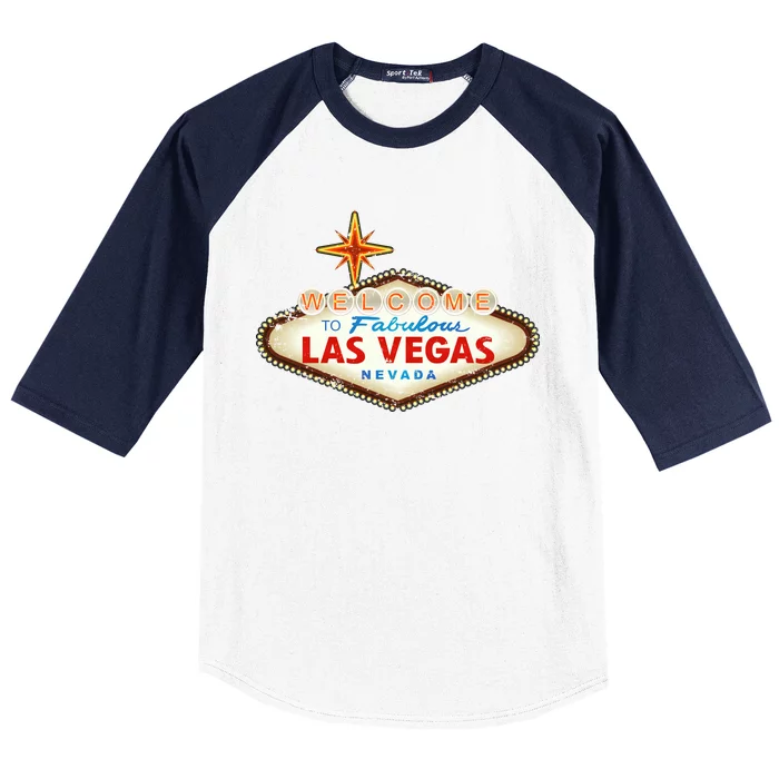 Welcome to Las Vegas Classic Sign Baseball Sleeve Shirt