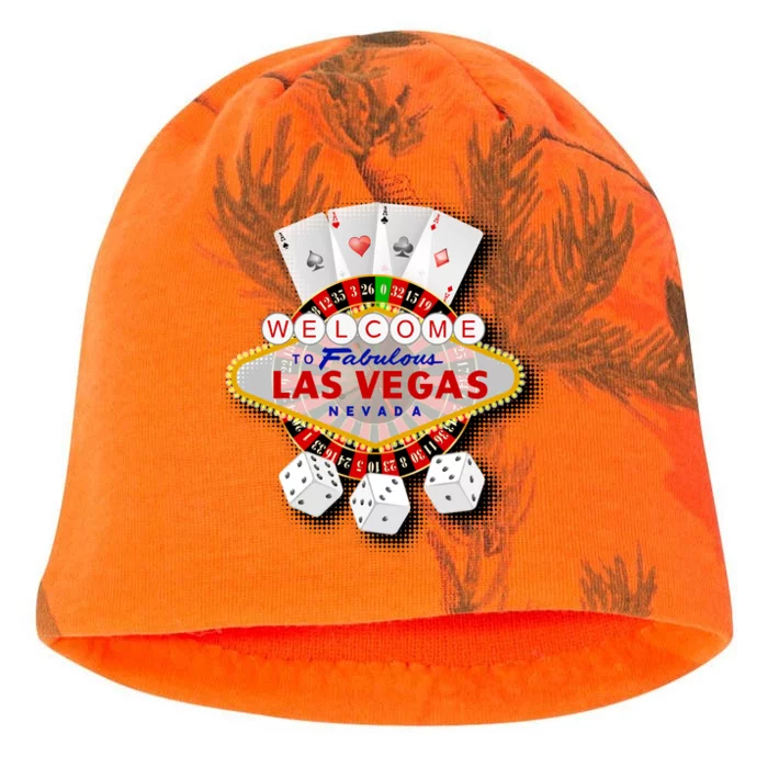 Welcome To Las Vegas Original Logo Kati - Camo Knit Beanie