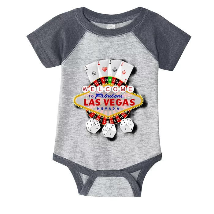 Welcome To Las Vegas Original Logo Infant Baby Jersey Bodysuit