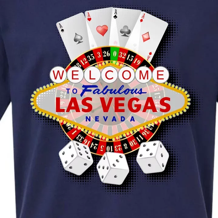 Welcome To Las Vegas Original Logo Sueded Cloud Jersey T-Shirt