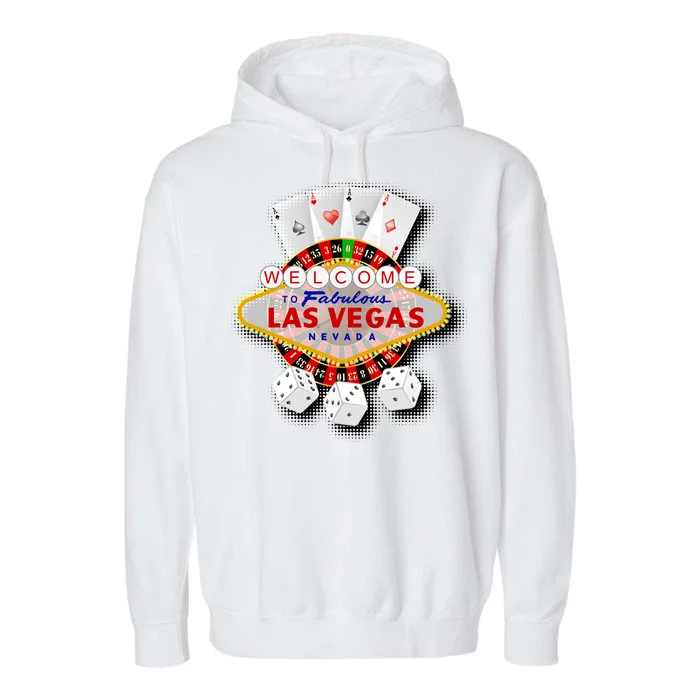 Welcome To Las Vegas Original Logo Garment-Dyed Fleece Hoodie