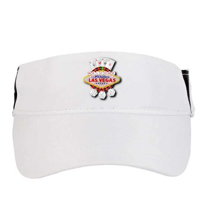 Welcome To Las Vegas Original Logo Adult Drive Performance Visor