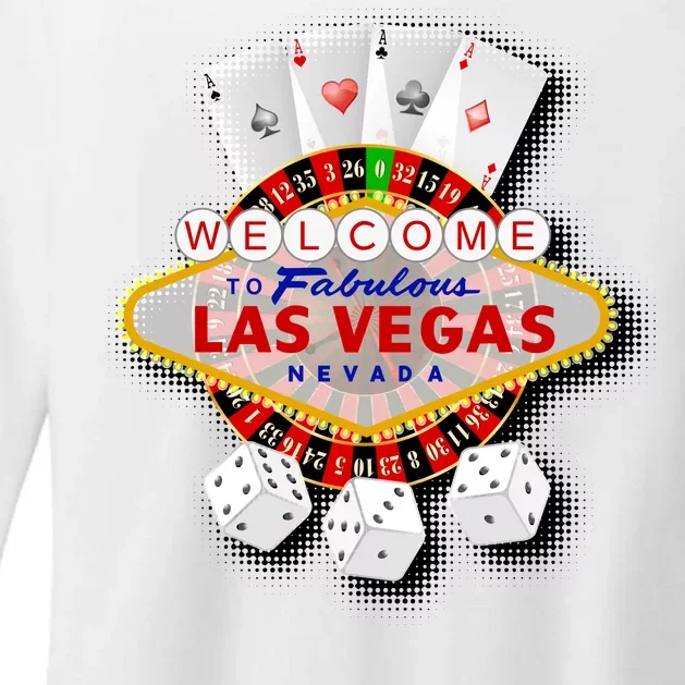 Welcome To Las Vegas Original Logo Womens CVC Long Sleeve Shirt