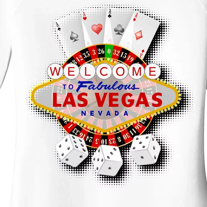 Welcome To Las Vegas Original Logo Women's Perfect Tri Tunic Long Sleeve Shirt