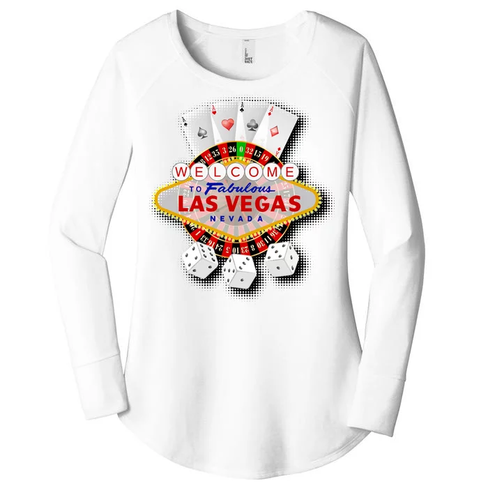 Welcome To Las Vegas Original Logo Women's Perfect Tri Tunic Long Sleeve Shirt