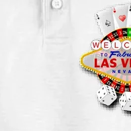 Welcome To Las Vegas Original Logo Dry Zone Grid Performance Polo