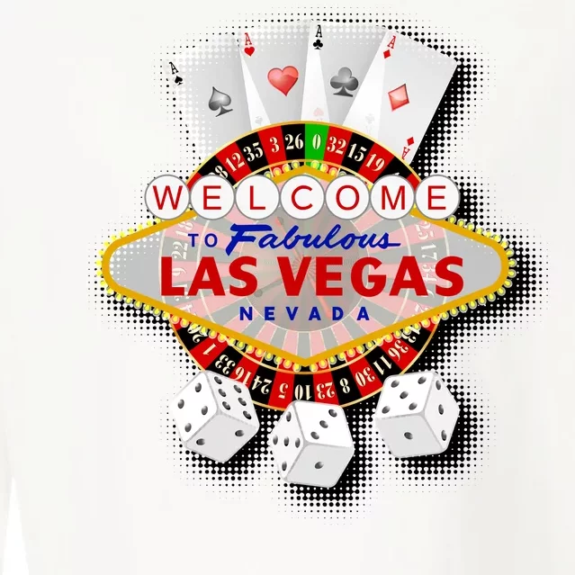 Welcome To Las Vegas Original Logo Cropped Pullover Crew