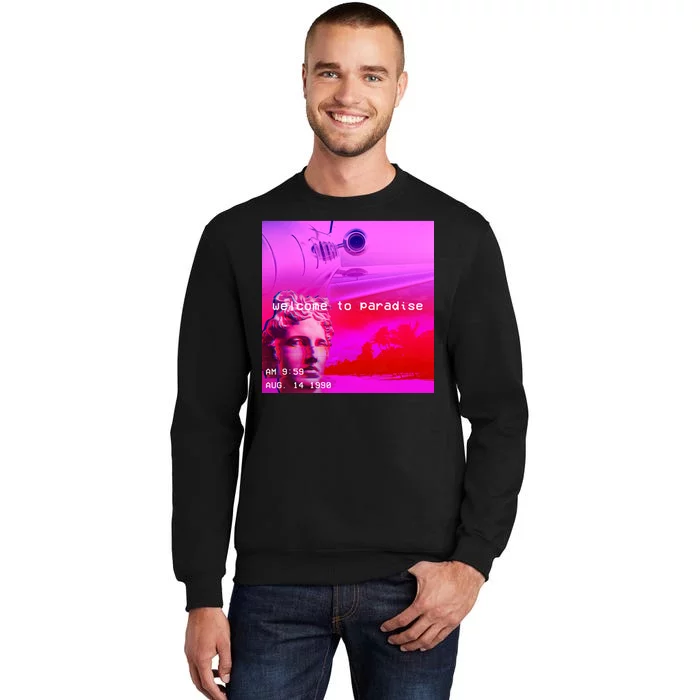 Welcome To Paradise Vaporwave Sweatshirt