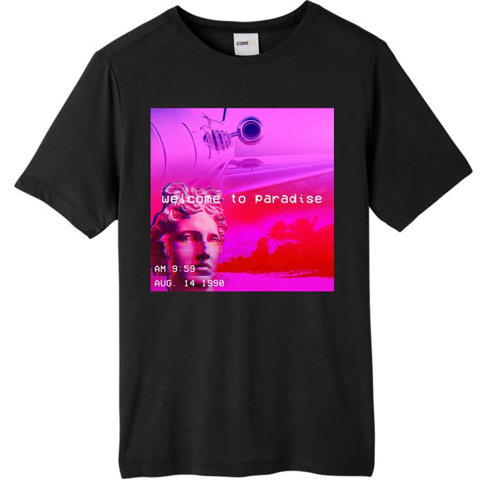 Welcome To Paradise Vaporwave ChromaSoft Performance T-Shirt