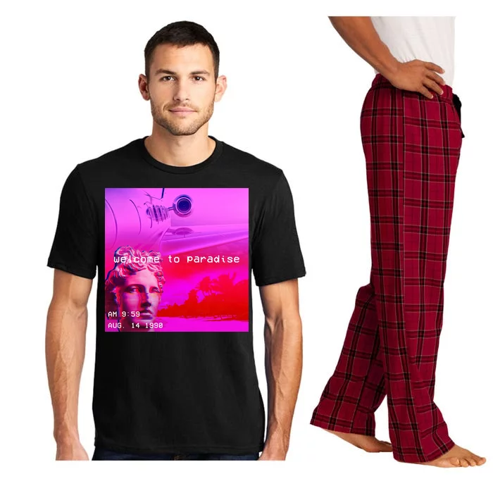 Welcome To Paradise Vaporwave Pajama Set