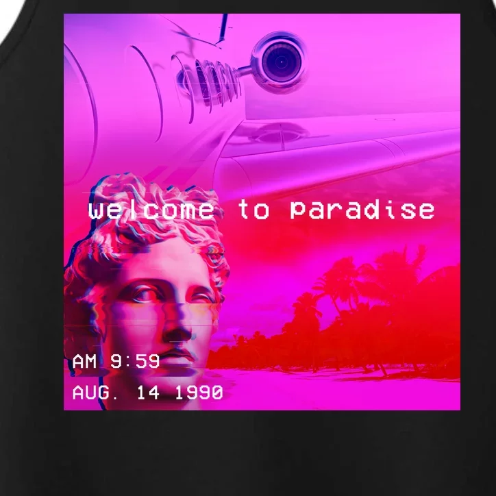 Welcome To Paradise Vaporwave Performance Tank