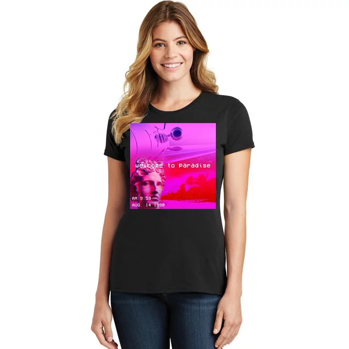 Welcome To Paradise Vaporwave Women's T-Shirt