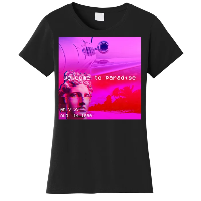 Welcome To Paradise Vaporwave Women's T-Shirt