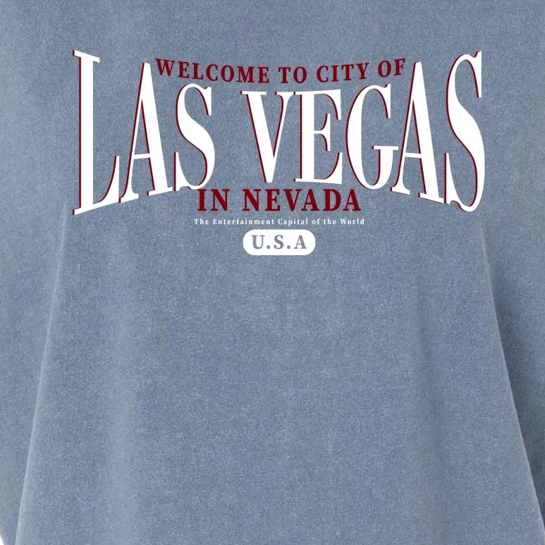 Welcome to the city of Las Vegas in Nevada Garment-Dyed Women's Muscle Tee