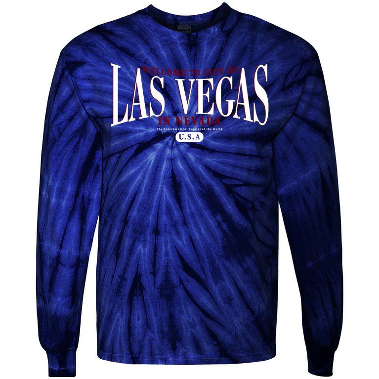 Welcome to the city of Las Vegas in Nevada Tie-Dye Long Sleeve Shirt