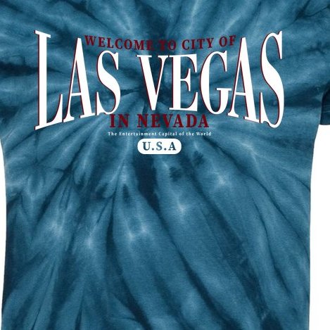 Welcome to the city of Las Vegas in Nevada Kids Tie-Dye T-Shirt