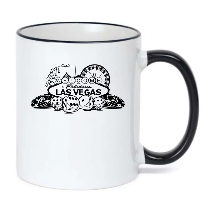 Welcome To The Fabulous Las Vegas Logo Black Color Changing Mug