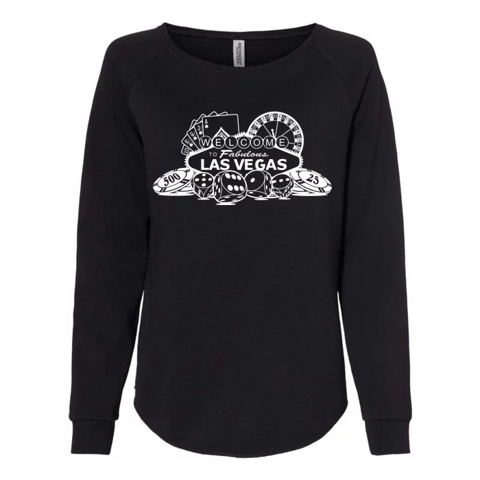 Welcome To The Fabulous Las Vegas Logo Womens California Wash Sweatshirt