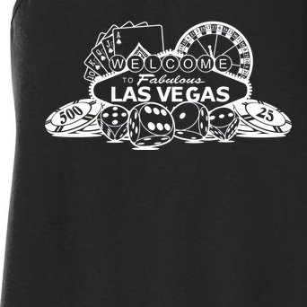 Welcome To The Fabulous Las Vegas Logo Women's Racerback Tank